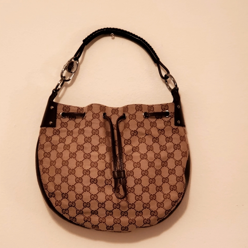 Vintage Gucci Brown Shoulder Bag